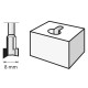 Φρέζα διαμόρφωσης (HSS) 8,0 mm (655) Dremel
