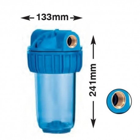 Συσκευή φίλτρου νερού JUNIOR PLUS 3P MFO SX TS 7" με παροχή 1/2" Atlas Filtri 141111