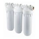 Συσκευή Φίλτρου Νερού DP TRIO τριπλή λευκή 1/2" MFO SX-BW 10" Atlas Filtri 314311