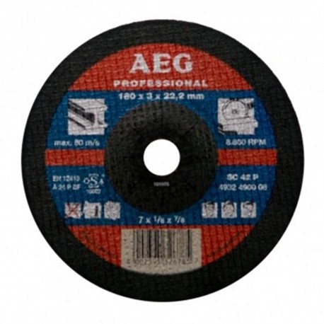 Δίσκος κοπής μετάλλου 180x3x22.2mm SC 41 P AEG 4932490003