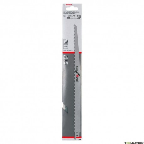 Λάμα σπαθοσέγας ξύλου 300mm Bosch S1617K HCS (2608650679)9