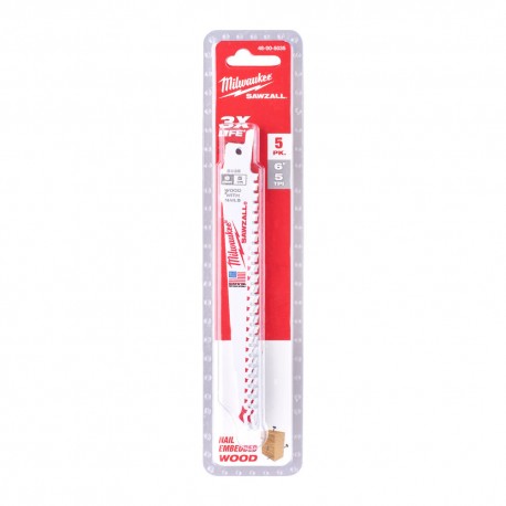 Λάμα σπαθοσέγας ξύλου 150mm Milwaukee 48005035