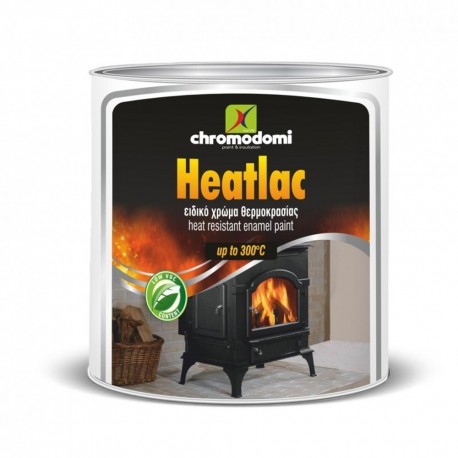 Χρώμα υψηλής θερμοκρασίας χρυσό 180ml HEATLAC Χρωμοδομή