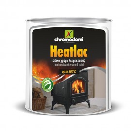 Χρώμα υψηλής θερμοκρασίας μαύρο HEATLAC 750ml Χρωμοδομή