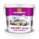 Velvet Acryl Οικονομικό ακρυλικό χρώμα λευκό Χρωμοδομή