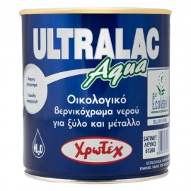 ULTRALAC AQUA Λευκό Satine λαδομπογιά νερού Νο61260 ΧΡΩΤΕΧ