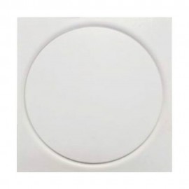 Σχάρα δαπέδου 12x12cm inox λευκή με βιδωτό καπάκι Ιταλίας OEM