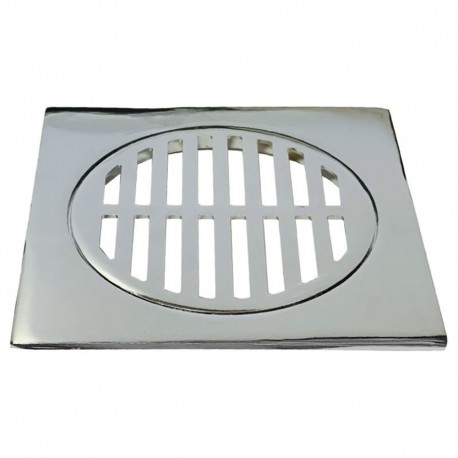 Σχάρα δαπέδου 15x15cm χρωμέ με πατούρα OEM