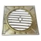 Σχάρα δαπέδου 12x12cm χρωμέ με αυτάκια OEM