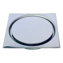 Σχάρα δαπέδου 12x12cm inox με βιδωτό καπάκι Ιταλίας OEM