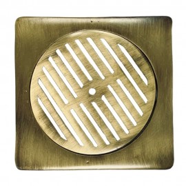Σχάρα δαπέδου 12x12cm inox μπρονζέ OEM