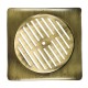 Σχάρα δαπέδου 12x12cm inox μπρονζέ OEM