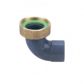 Γωνία pvc μπανιέρας 1 1/2" με ορειχάλκινο ρακόρ OEM
