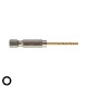 Τρυπάνια αέρος τιτανίου HSS-G TiN Red Hex 1/4" Φ2-Φ13 Shockwave Milwaukee