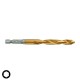 Τρυπάνια αέρος τιτανίου HSS-G TiN Red Hex 1/4" Φ2-Φ13 Shockwave Milwaukee