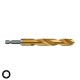 Τρυπάνια αέρος τιτανίου HSS-G TiN Red Hex 1/4" Φ2-Φ13 Shockwave Milwaukee