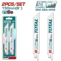 Λάμα σπαθοσέγας μετάλλου 150mm σετ 2 τεμ. TAC52922EF TOTAL