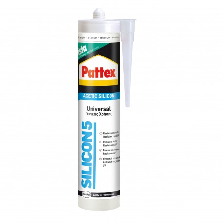 Σιλικόνη αντιμουχλική SILICON5 280ml PATTEX