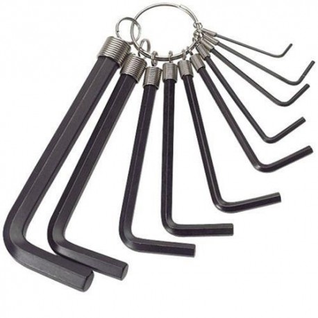 Κλειδιά άλλεν μετρικό από 1,5mm έως 10mm σετ 10 τεμ. OEM