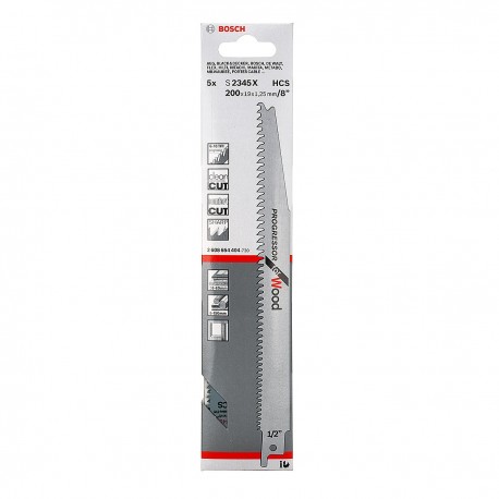 Λάμα σπαθοσέγας ξύλου 200mm Bosch S2345X 2608654404