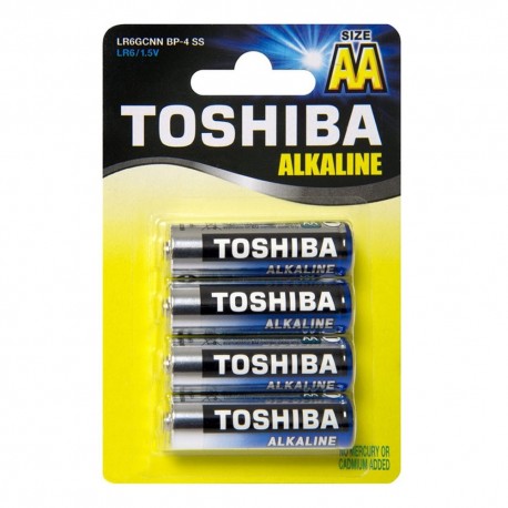 Μπαταρίες Toshiba αλκαλικές 2A σετ 4 τεμ. LR6 1.5V