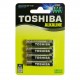 Μπαταρίες Toshiba αλκαλικές 3A σετ 4 τεμ. LR6 1.5V